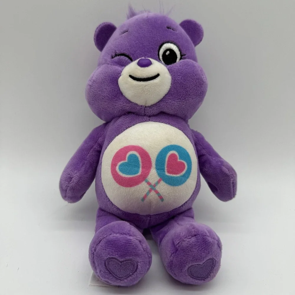 Care Bears Cheer Bear Wink Purple Plush Stuffed Animal Unlock The Magic 10